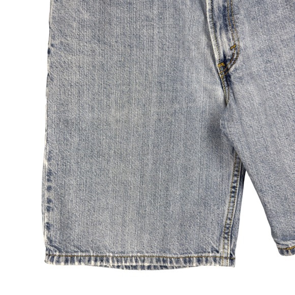 Y2K Levis 550 Relaxed Fit Denim Shorts Mens 34 Light Wash Blue Jeans Jorts VTG - Picture 6 of 16